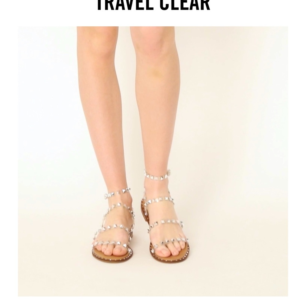 Brand New with box Steve Madden Clear Travel Sandals